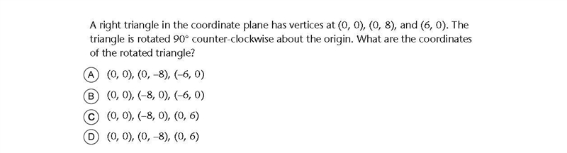 A right triangle kin the coordinate plane has vertices at (0,0), (0,8)c, and (6,0). The-example-1