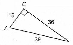 Referring to the Fig. in Question #50, find the tangent of ∠A. Give answer in simplest-example-1