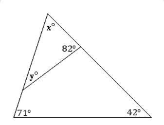 9. Consider the diagram below. A. Solve for x B. Solve for y-example-1