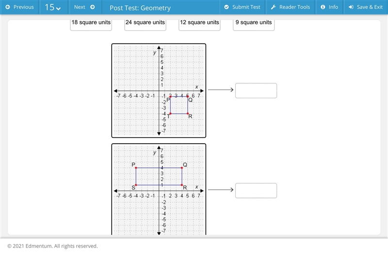 Find the area of each figure.-example-1