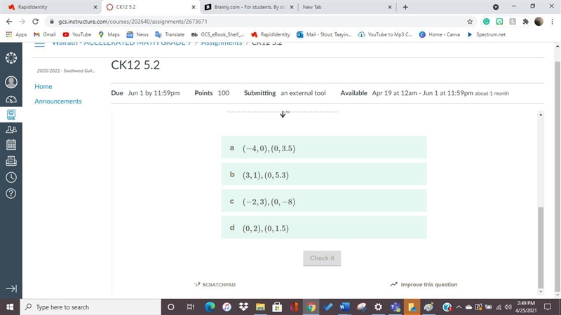 Estimate the solutions to the system. (The math problem is in the pictures along with-example-2