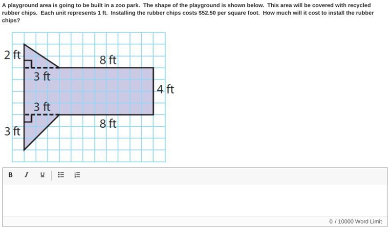 Find the Area of Composite Figures! A playground area is going to be built in a zoo-example-1