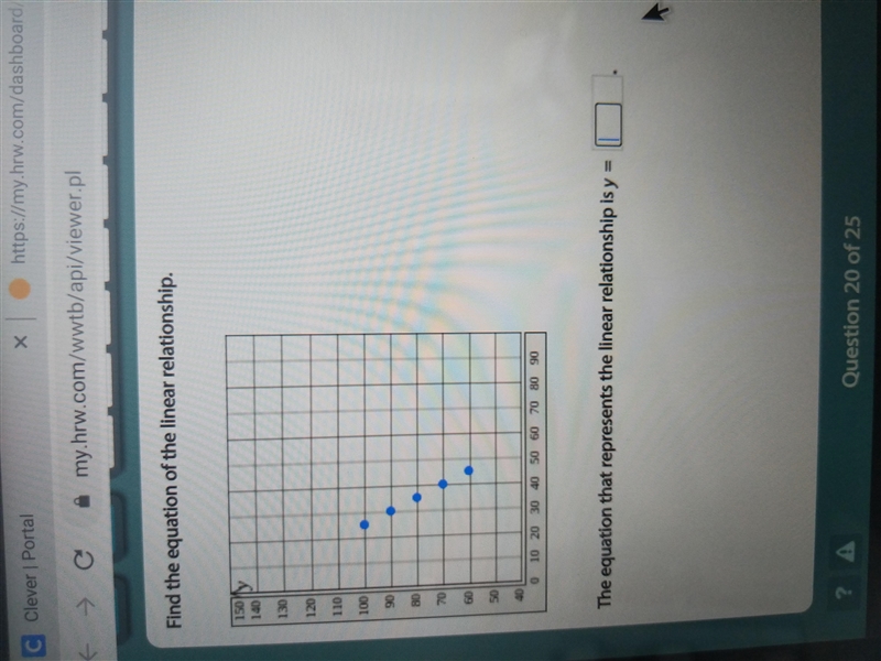 Please help this is worth 15 points! Solve in y=mx+b from please!-example-1