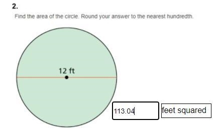 Find the area of the circle. Round your answer to the nearest hundredth.-example-1