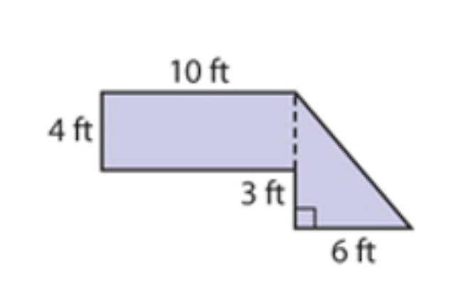 What is the area of the composite shape?-example-1