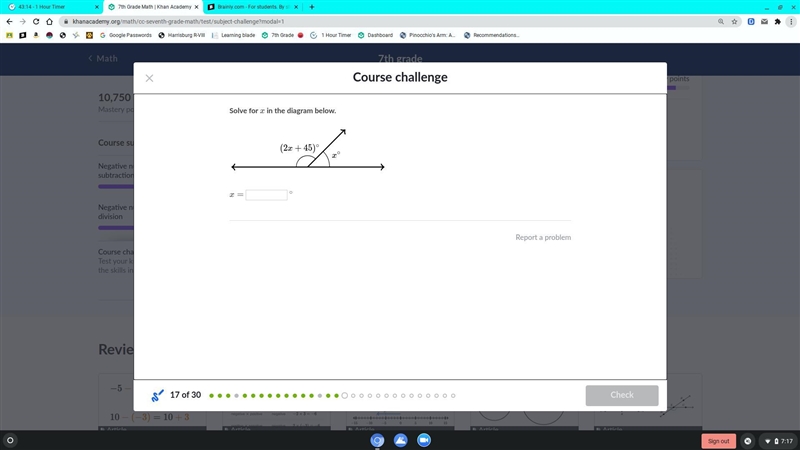 Pls help Solve for x in the diagram below.-example-1