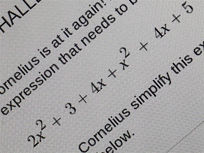 Cornelius is at it again! He wrote a really confusing expression that needs to be-example-1