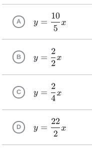 Which equation has a constant of proportionality equal to 2?-example-1