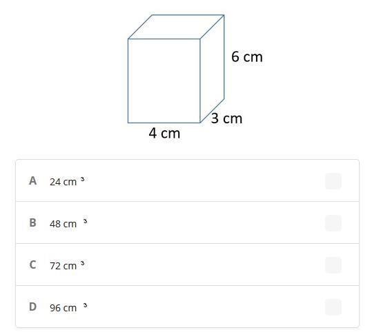 What is the volume of the rectangular prism V = length * width * height Geometry-example-1