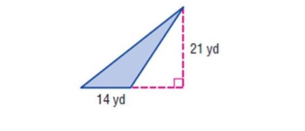 Determine the area of the BLUE triangle. I tried it a couple times but it keeps saying-example-1