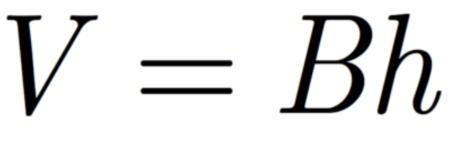 What does the formula below find the volume of? A. Prisms B. Pyramids C. Cones D. Spheres-example-1