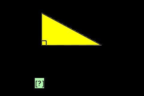 on the left side of the triangle, it says 10 cm, on the right side of the triangle-example-1