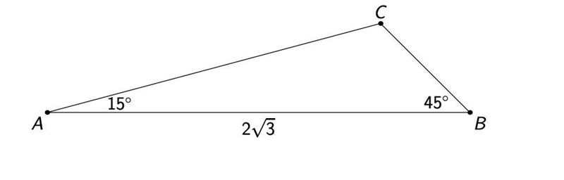 Trigonometry Find AC in the diagram attached.-example-1