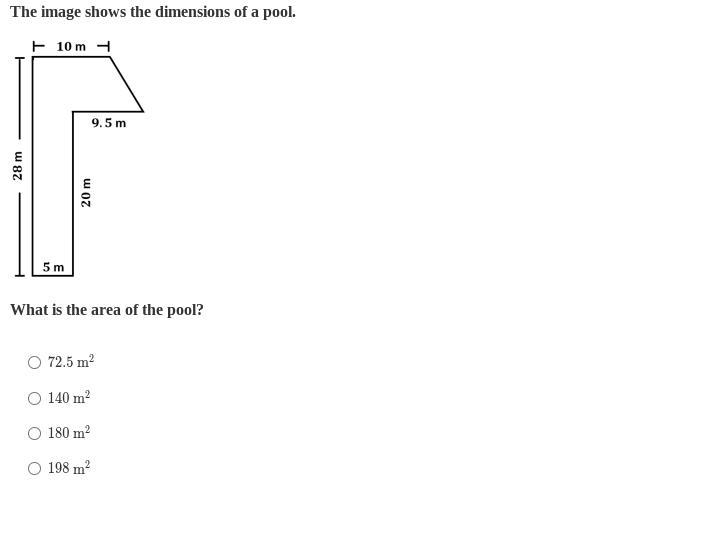 The image shows the dimensions of a pool.-example-1