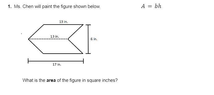 What is the area of the figure in square inches-example-1