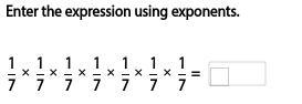 Enter the expression using exponents.-example-1