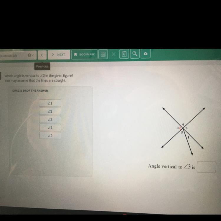 Which angle is vertical to 3 in the given figure? You may assume that the lines are-example-1