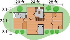 I NEED REAL HELP I DON'T WANNA fail --------------The floor plan for a house is shown-example-1