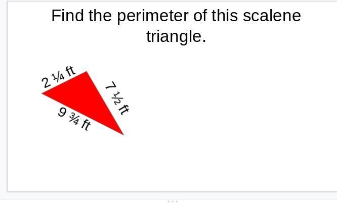 Find the perimeter of this scalene triangle. 51/8 2/1/2-example-1