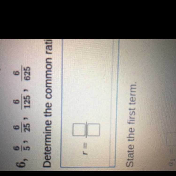 What is the common ratio for this sequence? Hurry!!!!!-example-1