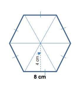 Can some plz HELP !!!!! ASAP Find the area of the regular hexagon 36m^2 64m^2 96m-example-1