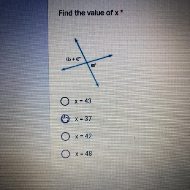 I need help lol... find the value of x-example-1