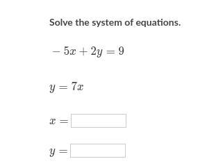 Solve the system of equations.-example-1