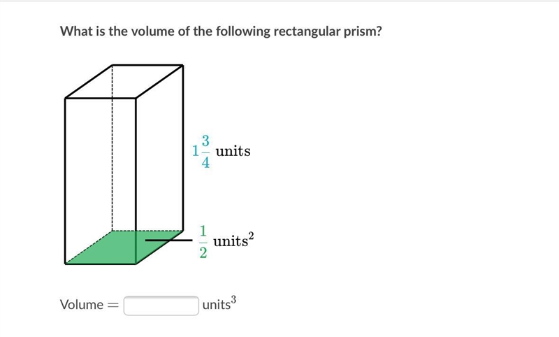 What is the volume of the following rectangular prism?-example-1