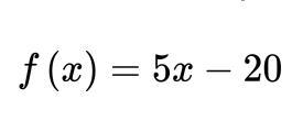 What is the y - intercept of this function? Group of answer choices A. 5 B. -20 C-example-1