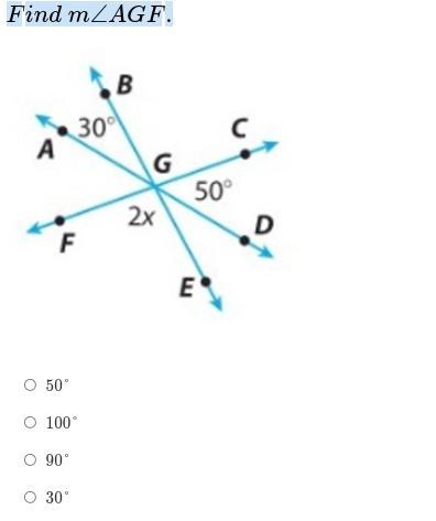 Find m∠AGF. Please Help-example-1