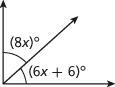 Write an equation to determine the value of x. Solve for x.-example-1