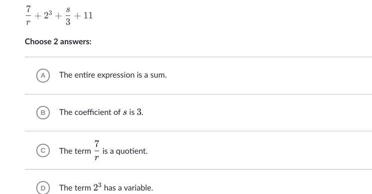 7/r+2 to the power of 3 +s/3+11-example-1