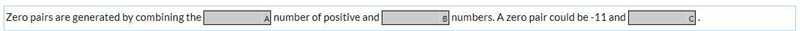 Fill in the blanks to complete the sentences about zero pairs.-example-1