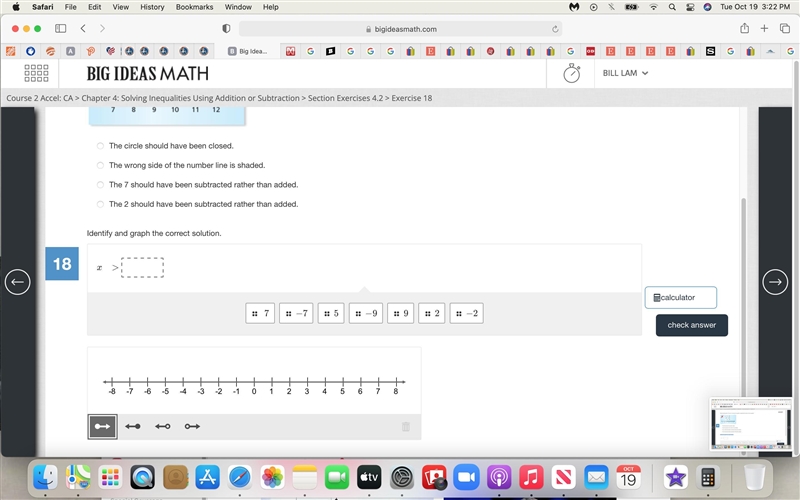 Which best describes the error in solving the inequality or graphing the solution-example-2