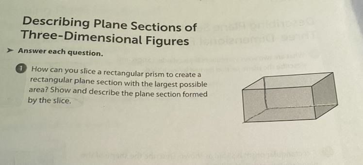 How can you slice a rectangular prism to create a rectangular plane section with the-example-1