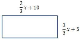 Write an expression to represent the perimeter of the rectangle:. a. 2x + 30 b. x-example-1