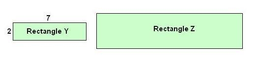 The scale factor from rectangle Y to rectangle Z is 2. Which statement is true? A-example-1