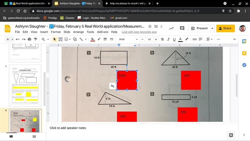 Help im stuck they are trying to find the area-example-1