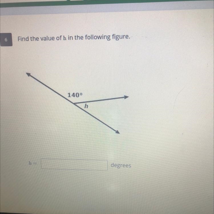 Find the value of h in the following figure.-example-1