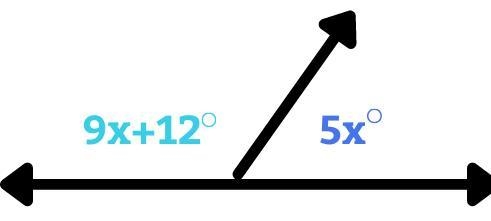 The angles in the diagram are supplementary. What is the value of x? a 5.6 b 4 c 12 d-example-1