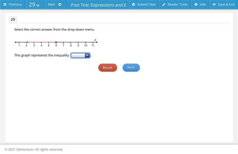 Select the correct answer from the drop-down menu. This graph represents the inequality-example-1