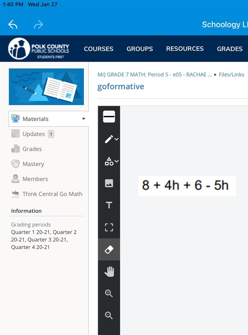 I need help again- :( I hate math She told me she did want me to combine the like-example-1