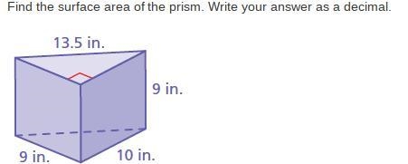 PLLLLLLLLLEEEEAAAASSSSEEEEE HELP FIND THE SURFACE AREA OF THE PRISM. WRITE YOUR ANSWER-example-1