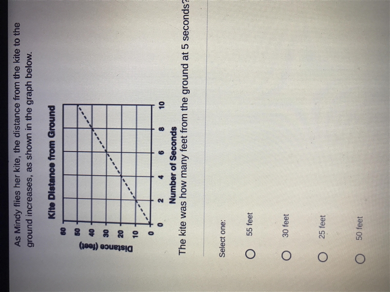 As mindy flies her kite, the distance from the kite to the ground increases, as shown-example-1