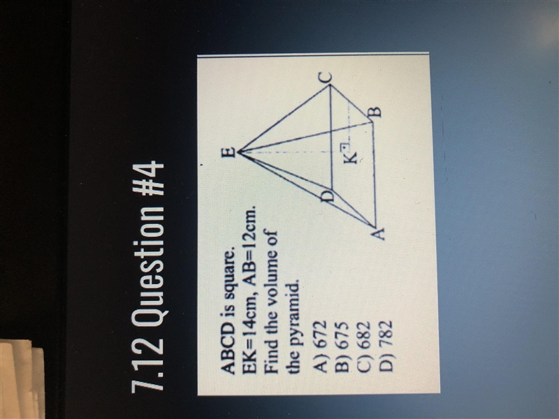 4) Find the volume of the pyramid.-example-1