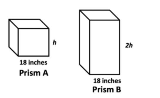 Anna built a prism (Prism A) out of a cube of wood. The side length of the cube measured-example-1