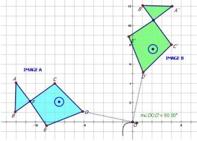 Using the above transformations, identify the rotation, reflection and translation-example-2