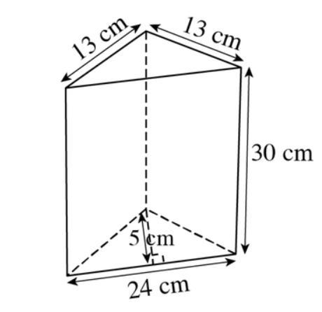 Plz help, asap!! This is a triangular prism perimeter of the base is: Height is: Base-example-1