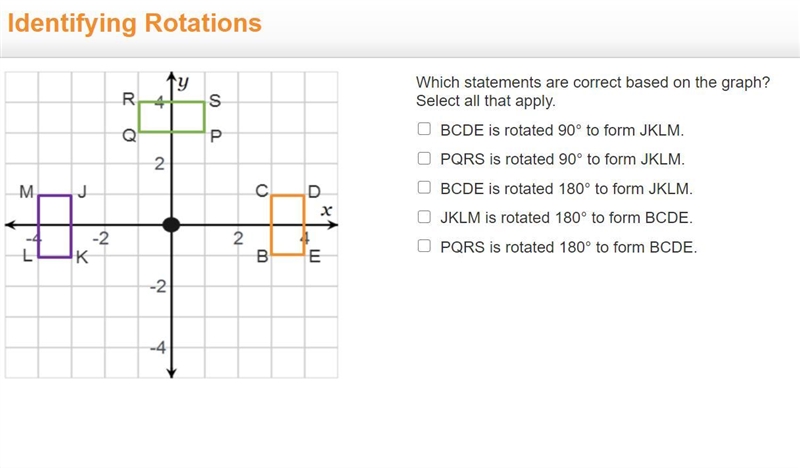 Which statements are correct based on the graph? Select all that apply.-example-1