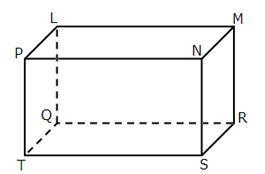 In the rectangular prism below, the length of MR is 9 feet, the length of RS is 12 feet-example-1